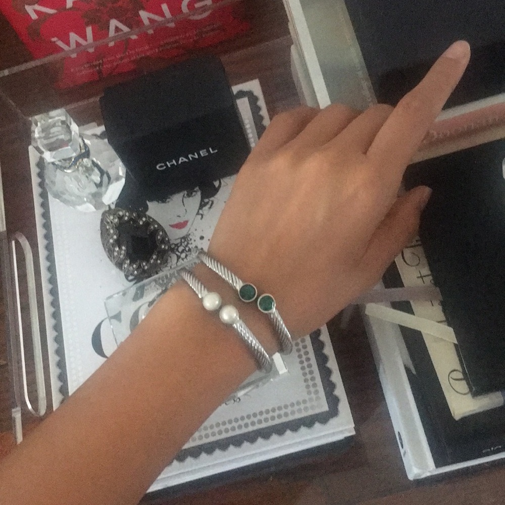 Adjustable Silver Bangle Bracelets